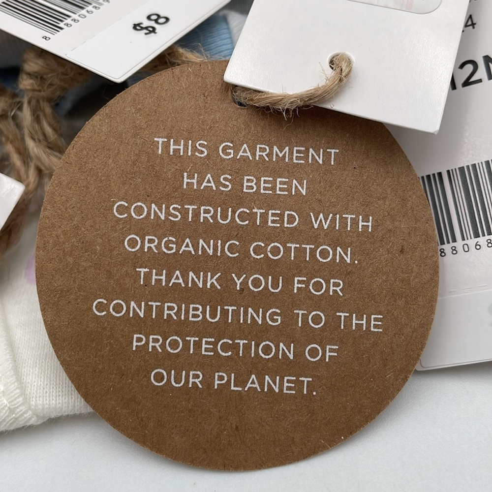 Baby Girl Eco-friendly Organic Cotton Short Sleeve Onesies - 7 outfits - 6-12M‎ - Picture 12 of 12
